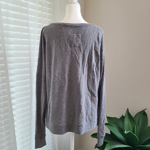 Grey Hollister Sequin Crew Sweater - Picture 6 of 7